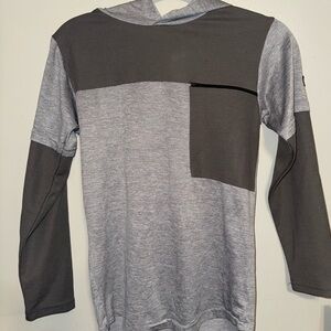 RBX Kids Long Sleeve Hoodie - Gray and Black